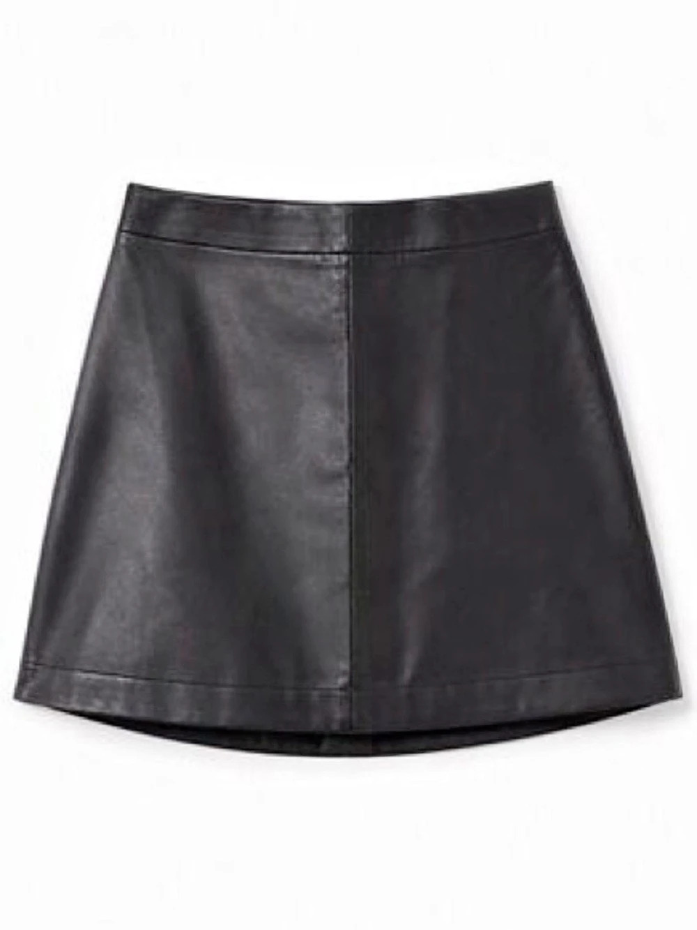 Gap Faux Leather A Line Skirt Black Size 6